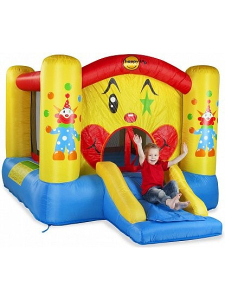 Дитячий надувний Батут Веселий клоун з гіркою